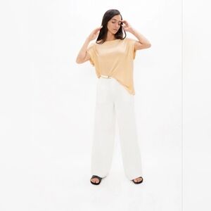 NWT 1 PEOPLE Muscat Bold Shoulder Tee  Desert Mist (Size: S)